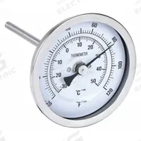 APPROVED VENDOR Dial Thermometer: -20°F to 120°F, ±1% Accuracy, 6 in Stem Lg, 2 in Dial Dia (MPN 1NFX2). Key specifications — Accuracy: ±1 %; Brand: APPROVED VENDOR.