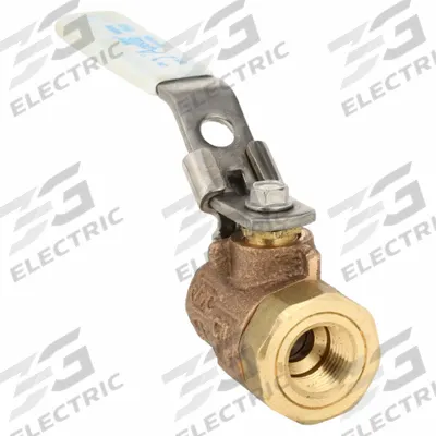 APOLLO Manual Two-Way Ball Valve: 3/8 in Size, Brass/Bronze, Straight, FNPT x FNPT - Bronze Ball Valves