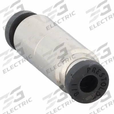 PARKER Push-Fit Union Fitting: 1/8 in OD x 1/8 in OD Size, Push-to-Connect x Push-to-Connect - Nickel-Plated Brass Tube Fittings