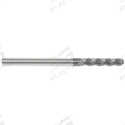 APPROVED VENDOR Ball End Mill: Carbide, AlTiN Coated, 4 Flute, 5/8" Mill Dia, 2-1/4" LOC - General Purpose Carbide Ball End Mills