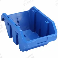 QUANTUM STORAGE SYSTEMS Cross-Stacking Bin: 9 1/4 in x 14 in x 6 1/2 in, Blue, Label Holder Included (MPN QP1496BL). Key specifications — Electrostatic Discharge: Not Electrostatic Discharge Conductive; Brand: QUANTUM STORAGE SYSTEMS; % Recycled Content: 0%.