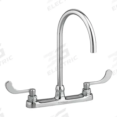 AMERICAN STANDARD Gooseneck Kitchen/Bathroom Faucet: Monterrey, Cast Brass, Widespread, Deck - Centerset Kitchen Faucets