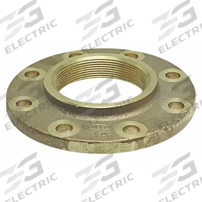NIBCO Sweat Fitting Adapter: 3 in Pipe x 3 in Pipe, FNPT x Flange, Drain/Vent - Cast Copper & Bronze Tube Flanges