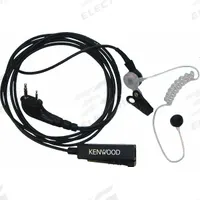 KENWOOD Earpiece: Fits Kenwood, For NX-P1000 Series, Earbud, Push To Talk, Clear, 2 Wires, Two Pin (MPN KHS-8BL). Key specifications — Connector Type: Two Pin; Compatible Radio Series: NX-P1000; Push To Talk: Yes; Manufacturer Part Number: KHS-8BL; Brand: KENWOOD.