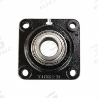 TIMKEN Flange Mount Bearing: Radial Ball, 2 1/4 in Bore, Cast Iron, Set Screws, 6 7/8 in Lg, Square (MPN YCJM 2-1/4). Key specifications — Bore Type: Cylindrical; Brand: TIMKEN; Lubricant Material: NLGI 2 Lithium Complex Grease; Mounting Bolt Size: 5/8 in; Split Housing: Not Split; System of Measurement: Inch.