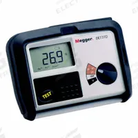 MEGGER Earth Ground Resistance Tester: 0.01 ohm to 2 kiloohm, CAT IV, IP54, Digital, ±25V/±50V (MPN DET3TD). Key specifications — IP Rating: IP54; Test Current: 0.45 mA; 4.5 mA; Test Voltage: ±25V; Brand: MEGGER.