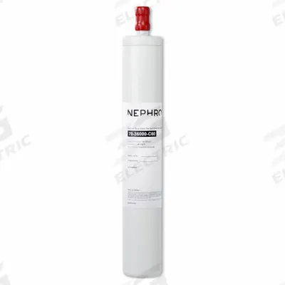 NEPHROS Quick-Connect Water Filter: 5 micron, 17 in Overall Ht - Quick-Connect Drinking Fountain & Beverage Machine Water Filters