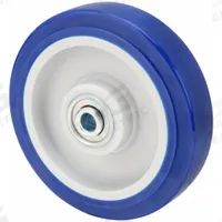 APPROVED VENDOR Caster Wheel: 4 in Wheel Dia., 1 1/4 in Wheel Wd, Polyurethane, 250 lb Load Rating (MPN 1KB13). Key specifications — Brand: APPROVED VENDOR; Wheel/Tread Color: Blue.