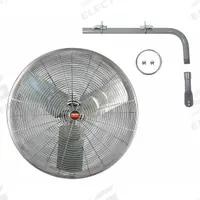 DAYTON Mounted Fan: 24 in Blade Dia, 115V AC, 1/3 hp Motor HP, Post Mount, Non-Oscillating (MPN 7DJ36). Key specifications — Brand: DAYTON; Voltage: 115V AC; Number of Speeds: 1; Fan Mounting Location: Post; Oscillation: Non-Oscillating.