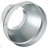 Duct Reducer: Steel, For 10 in Dia, 8 in Lg, 10 in Inlet Dia, 6 in Outlet Dia, 26 ga Material Thick (MPN GRR10P6PGA26). Key specifications — Connection Type: Press Fit; Brand: GREENSEAM; Max. Pressure Rating: 2 in wc.