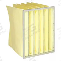 GRAINGER Pocket Air Filter: 24 in x 20 in x 22 in, MERV 14, Yellow, Synthetic, 6 Pockets (MPN 2JUY2). Key specifications — Display Sell UOM: EA; Brand: GRAINGER; Media Material: Synthetic; Performance Rating: MERV 14.