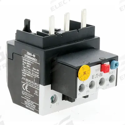 EATON Overload Relay: Thermal Protection, 3 Poles, 1NO/1NC - IEC Thermal Overload Relays