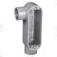 Conduit Outlet Body: Aluminum, 1 in Trade Size, LR Body, 12 cu in Body Capacity, Threaded Hub (MPN OLR-3). Key specifications — Finish: Powder Coated; Includes: Stainless Steel Screws; For Use With: RMC; Brand: HUBBELL KILLARK; Hub Style: Threaded; Mfr. Series: O.