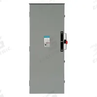 SIEMENS Safety Switch: Non-Fusible, 200 A, Single Phase, 240V AC, Galvanized Steel, Indoor/Outdoor (MPN DTNF224R). Key specifications — attr867131: SIEMENS.