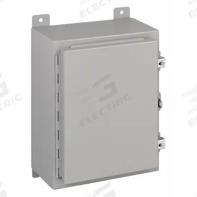 WIEGMANN Enclosure: Steel, 30 in x 24 in x 8 in, NEMA 12/13, Solid Cover - Steel Dust-Tight Enclosures