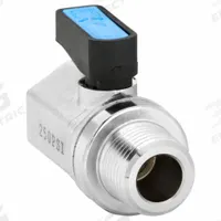 APPROVED VENDOR Manual Two-Way Ball Valve: 3/8 in, Nickel-Plated Brass, Straight, MNPT x FNPT, Wedge (MPN G-MVFP-38M). Key specifications — Brand: APPROVED VENDOR; Handle: Wedge.