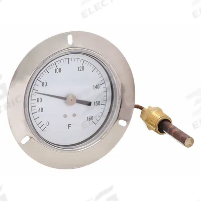 APPROVED VENDOR Analog Panel Mount Thermometer: 0°F to 160°F, ±1°F Scale Division - General Purpose Panel Mount Dial Thermometers