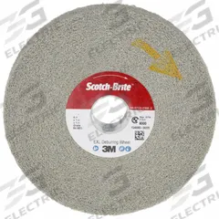SCOTCH-BRITE Convolute Wheel: 6 in Dia x 1 in W, 1 in Arbor, Aluminum Oxide, Medium, Hard (8), XL-WL (MPN 7000000734). Key specifications — Series: XL-WL; Brand: SCOTCH-BRITE.