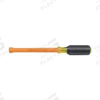 KLEIN TOOLS Hollow Round Shank Nut Driver: Straight, SAE, Without Magnetized Tip, Std, 6 in Shank Lg (MPN 646-3/8-INS). Key specifications — attr1214485: Round; attr1214505: KLEIN TOOLS.