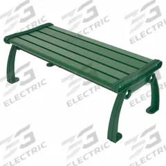ULTRASITE Outdoor Bench: Heritage, 48 in Overall Lg, 17 in Overall Ht, Green, Green, Plank Surface (MPN PB 4GREGFHERBAC). Key specifications — Manufacturer Part Number: PB 4GREGFHERBAC; Brand: ULTRASITE; Frame Color: Green; Product Type: Outdoor Bench; Seat Color: Green; Series: Heritage.