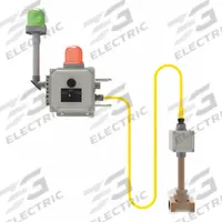 BRADLEY Emergency Signaling System: Eyewash/Shower, 1 1/4 in NPT Female, Galvanized Steel, Flashing (MPN S19-324DG). Key specifications — Compatible with Brand: Bradley; Electrical Connection: Hardwired; Material: Galvanized Steel; For Use With: Eyewash; Sub-Brand: Bradley Safety; Standards: NEMA 4X Enclosure; Series: Halo; Voltage: 90 to 264 V AC.
