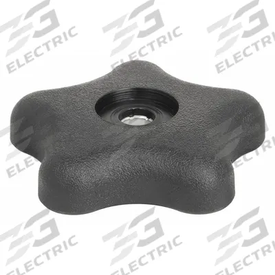 INNOVATIVE COMPONENTS Hand Knob: 5 Point, Plastic w/ Steel Thread, 5/16"-18 Thread - Snap-Lock 5-Arm Knobs
