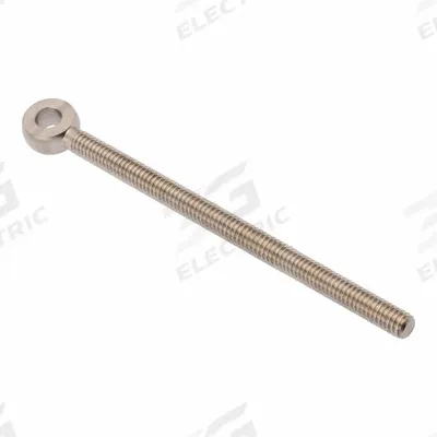 AMPG Fixed Rod End: Stainless Steel, Plain, 6 in Hole Center-to-End Lg - Stainless Steel Male Threaded Fixed Rod Ends