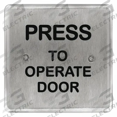 BEA Exit Push Button: 4 1/2 in Ht, 5/8 in Dp, 4 1/2 in Wd, ADA Compliant - Push-to-Exit Buttons