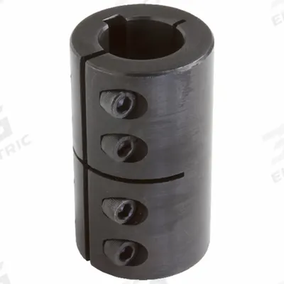 CLIMAX METAL PRODUCTS Rigid Shaft Coupling: 7/8 in Bore Dia 1, 7/8 in Bore Dia 2, Round Keyed - One-Piece Rigid Shaft Couplings