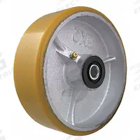 APPROVED VENDOR Caster Wheel: 6 in Wheel Dia., 3 in Wheel Wd, Polyurethane, 2,000 lb Load Rating (MPN P-UY-060X030/100R-LB). Key specifications — Brand: APPROVED VENDOR; Wheel/Tread Color: Yellow.