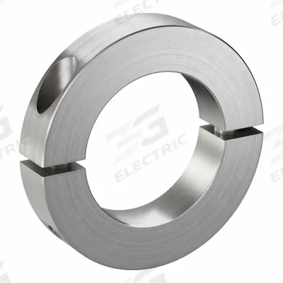 CLIMAX METAL PRODUCTS Shaft Collar: 2-Piece, Inch, Round, Clamp-On, 1 9/16 in Bore Dia - Stainless Steel Recessed-Screw Shaft Collars
