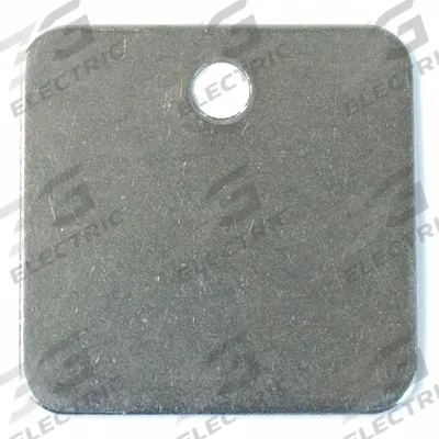 APPROVED VENDOR Blank Tag: Stainless Steel, Silver, 0.035 in Thick, Square - General Purpose Blank Valve Tags