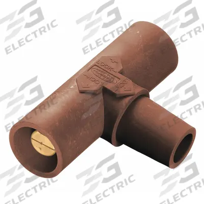 HUBBELL Paralleling Tee: Male-Male-Female, Brown, 600V AC/600V DC, 400 A - Parallel Tees