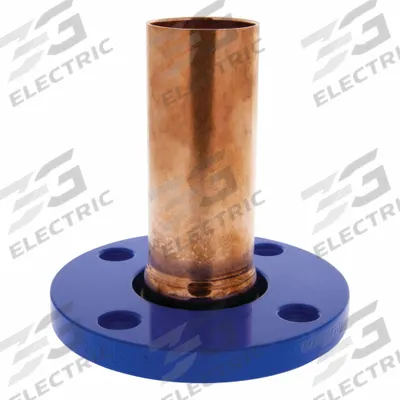 NIBCO Press Flange Fitting: Flange, 2 in CTS x 2 in Pipe size, Press-fit x Flange - Plumbing Copper & Bronze Press Tube Flanges