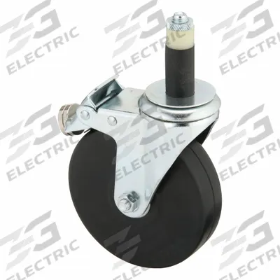 Grainger Stem Caster: Swivel - Quiet-Roll Expanding Stem Casters