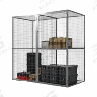 FOLDING GUARD Bulk Storage Locker Add-On: 48 in x 61 in x 93 in, 2 Tiers, 2 Units Wide, Padlock Hasp (MPN TS2-4861AK-3). Key specifications — attr117557: (2) Doors; attr65898: FOLDING GUARD.
