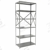 HALLOWELL Metal Shelving: Standalone, Heavy-Duty, 36 in x 18 in, 84 in Overall Ht, 6 Shelves (MPN F7511-18HG). Key specifications — attr41760: Steel; attr41761: Steel; attr37625: Unassembled; attr37628: Gray; attr33609: HALLOWELL.