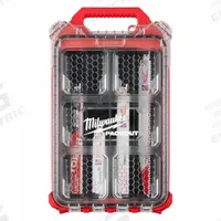 MILWAUKEE Reciprocating Saw Blade: 22 Pieces, Reciprocating Saw Blade Set, 12 in Blade Lg, 14/18/5/8 (MPN 49-22-5640). Key specifications — attr1132189: MILWAUKEE; attr1132196: (1) 12” 5 TPI Wood Cutting AX™ SAWZALL® Blade.