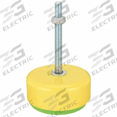 AIRLOC Male-End Leveling Mount: Fixed Stud, M12x1.5 Thread Size, 101 mm - Vibration-Damping Male Leveling Mounts