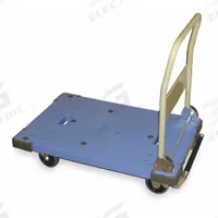 APPROVED VENDOR Platform Truck: 660 lb, 37 in L x 23 1/2 in W x 38 in H Overall Dim., Blue, Plastic (MPN 2TUT4). Key specifications — attr1345828: Blue; attr1345811: (2) Rigid; attr1345838: APPROVED VENDOR.