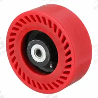 APPROVED VENDOR Caster Wheel: 8 in Wheel Dia., 3 in Wheel Wd, Polyurethane, 1,600 lb Load Rating (MPN UOT-0830-12). Key specifications — Brand: APPROVED VENDOR; Wheel/Tread Color: Red.