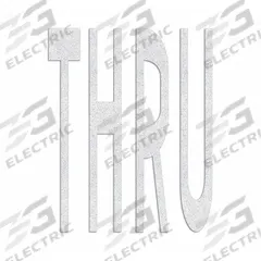 RAE Preformed Thermoplastic Pavement Markings: Thru, White, 8 ft Lg, 6 1/8 ft Wd, Pavement (MPN PR-TH-3650). Key specifications — Legend: Thru; Brand: RAE; Color: White; Adhesion Method: Hand Torch; Material: Thermoplastic.