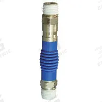 HANSEN Flex Air Fitting: 3/8 in Pipe Size, (M)NPT x (M)NPT (MPN FA37M37M)