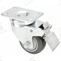 APPROVED VENDOR Plate Caster: Swivel, Total Lock, Polyurethane, 3 1/2 in Wheel Dia, Ball, Total Lock (MPN 435X80). Key specifications — Wheel Bearing Type: Ball; Wheel/Tread Color: Gray; Brand: APPROVED VENDOR; Caster Type: Swivel with Total Lock.