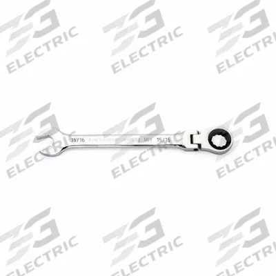 GEARWRENCH Combination Ratcheting Wrench: Alloy Steel, Full Polish Chrome, 15/16 in Head Size - Metric 12-Point Ratcheting Combination Wrenches
