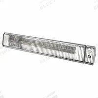 AURA Electric Infrared Heater: 2,250 W Watt Output, 240V AC, 1 Phase, Hardwired, 45° Beam Pattern (MPN CF30240SS). Key specifications — Wattage Output: 2,250 W; Voltage: 240V AC; Brand: AURA; Electrical Connection: Hardwired; Element Type: Carbon Fiber Emitter; Housing Color: Silver; Housing Material: Aluminum; Overall Dimensions - L x W x D: 38-1/2 in X 6-1/2 in x 5-1/2 in.
