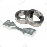 LINCOLN ELECTRIC Drive Roll Kit: 2-Roll, 0.035 in, V-Knurl, 0.03 in to 0.035 in (MPN KP1697-035C). Key specifications — For Welder Series: Power MIG 216; For Wire Feeder Series: Activ8; For Wire Type: Flux-Cored; Brand: LINCOLN ELECTRIC; Manufacturer Part Number: KP1697-035C.