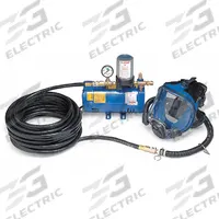 ALLEGRO Supplied Air Pump Package: 50 ft Hose Lg, 1/4 hp Pump Horsepower, Full Face Mask, 1 Users (MPN 9200-01). Key specifications — Headgear Type: Full Face Mask; Includes: 1/4 hp Ambient Air Pump; Brand and Series: Allegro 9200.