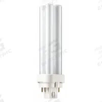 PHILIPS Compact Fluorescent Bulb: 4-Pin (G24q-1), PL-C, Fluorescent, 3000K, 900 lm Light Output (MPN PL-C 13W/830/4P/ALTO). Key specifications — Brand: PHILIPS; Bulb Designation: PL-C 13W/830/4P/ALTO 10PK; Dimmable: Yes; Color Temperature: 3000K.
