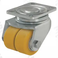 APPROVED VENDOR Plate Caster: Swivel, No Brake, Polyurethane, 2 3/8 in Wheel Dia, 1 3/8 in Wheel Wd (MPN LHD-VSTH 60K). Key specifications — attr1093313: Ball; attr1093347: Yellow; attr1093360: APPROVED VENDOR; attr1172362: Swivel.